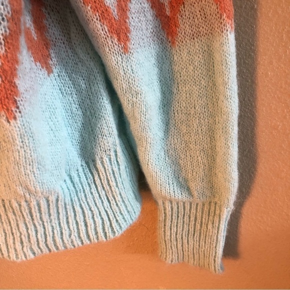 A New Day Woman’s Mint Green Fair Isle Crew Neck Pullover Sweater Plus Size 1X - Picture 6 of 14